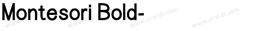 Montesori Bold字体转换